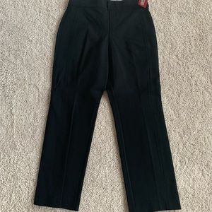 Spanx, tags on. Classic black straight leg in ponte pants. Medium petite.